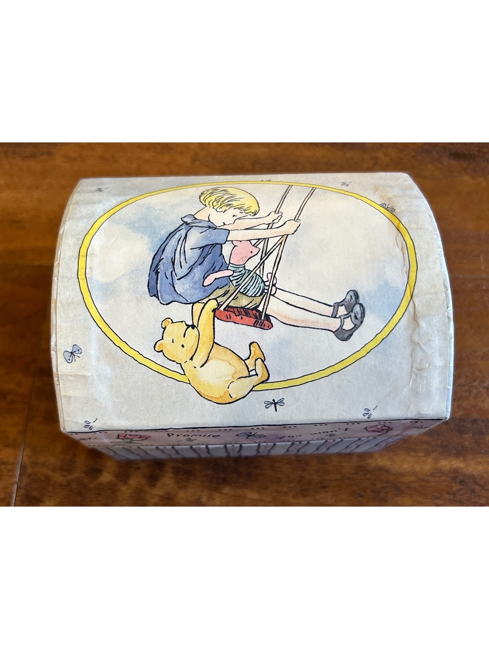 Classic Pooh Decorative Jewelry Box with Swing Design and Compartments